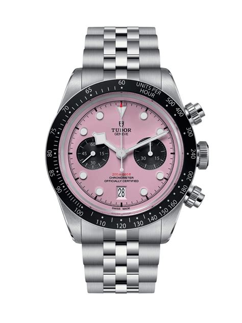 tudor pink chrono price|tudor black bay chrono pink.